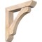 Ekena Millwork Legacy Slat Smooth Bracket w/ Offset Brace, Douglas Fir, 5 1/2"W x 26"D x 26"H BKT0604X26X26LEC06SDF - alternate 1